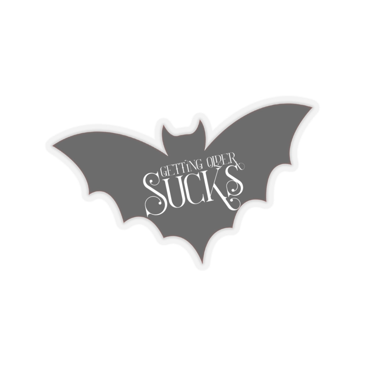 Get ting Older Sucks L.A. Boruff Lia Davis Fanged After Forty Kiss-Cut Stickers