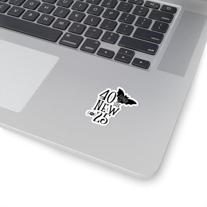 40 is the new 25 Fanged After Forty L.A. Boruff Lia Davis Kiss-Cut Stickers