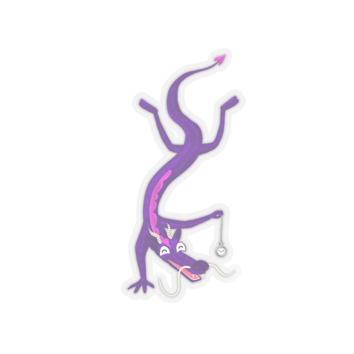 Dragon Fred Borrowed Time Primetime of LIfe L.A. Boruff Kiss-Cut Stickers