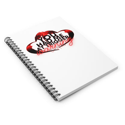Cora Masters You Had Me At Trigger Warning Spiral Notebook - Ruled Line
