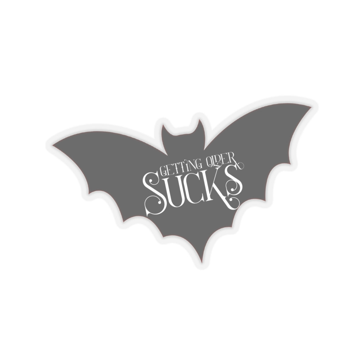 Get ting Older Sucks L.A. Boruff Lia Davis Fanged After Forty Kiss-Cut Stickers