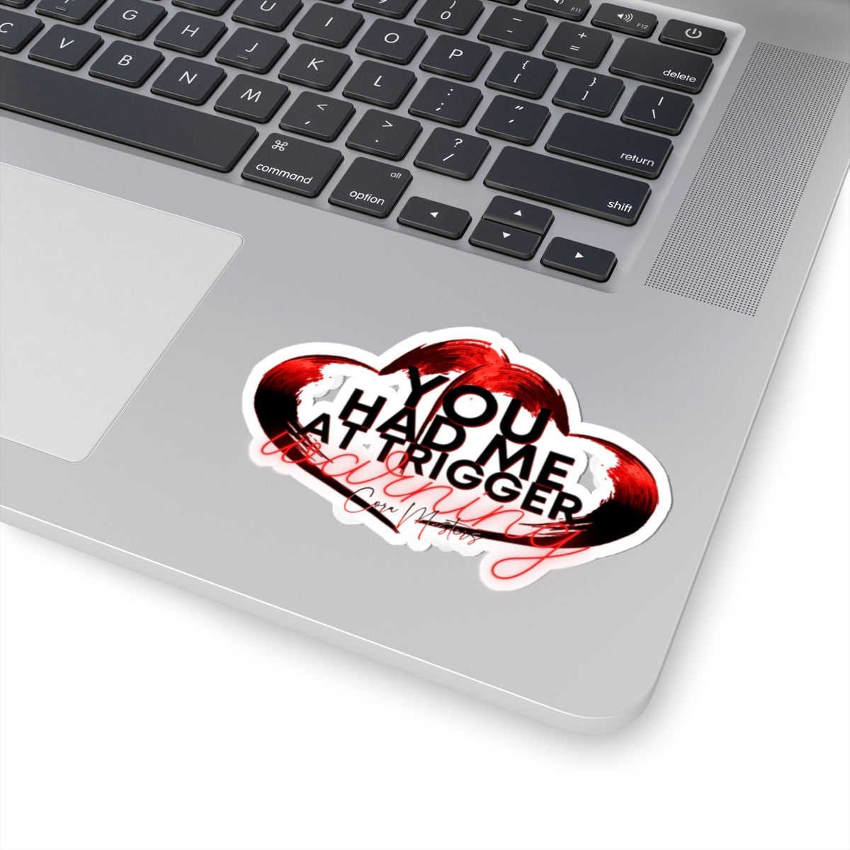 You Had Me At Trigger Warning Cora Masters Kiss-Cut Stickers