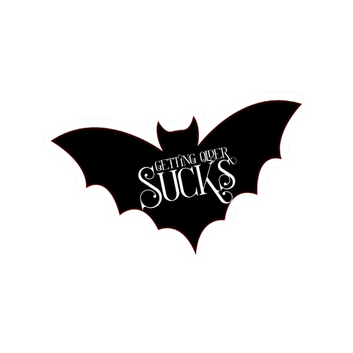 Get ting Older Sucks L.A. Boruff Lia Davis Fanged After Forty Kiss-Cut Stickers