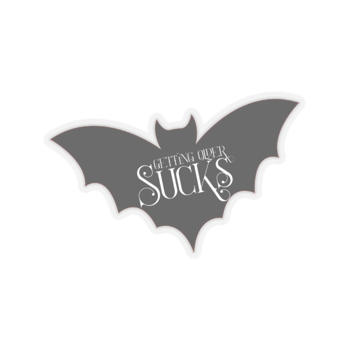 Get ting Older Sucks L.A. Boruff Lia Davis Fanged After Forty Kiss-Cut Stickers