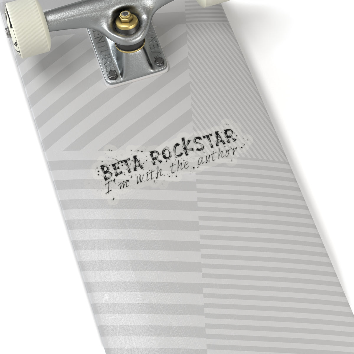 Beta Rockstar I'm With the Author Kiss-Cut Stickers