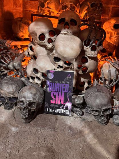 Buried Sin: Book 1 of the First Curse Series. Signed by Lainie Anderson with Swag and coins!