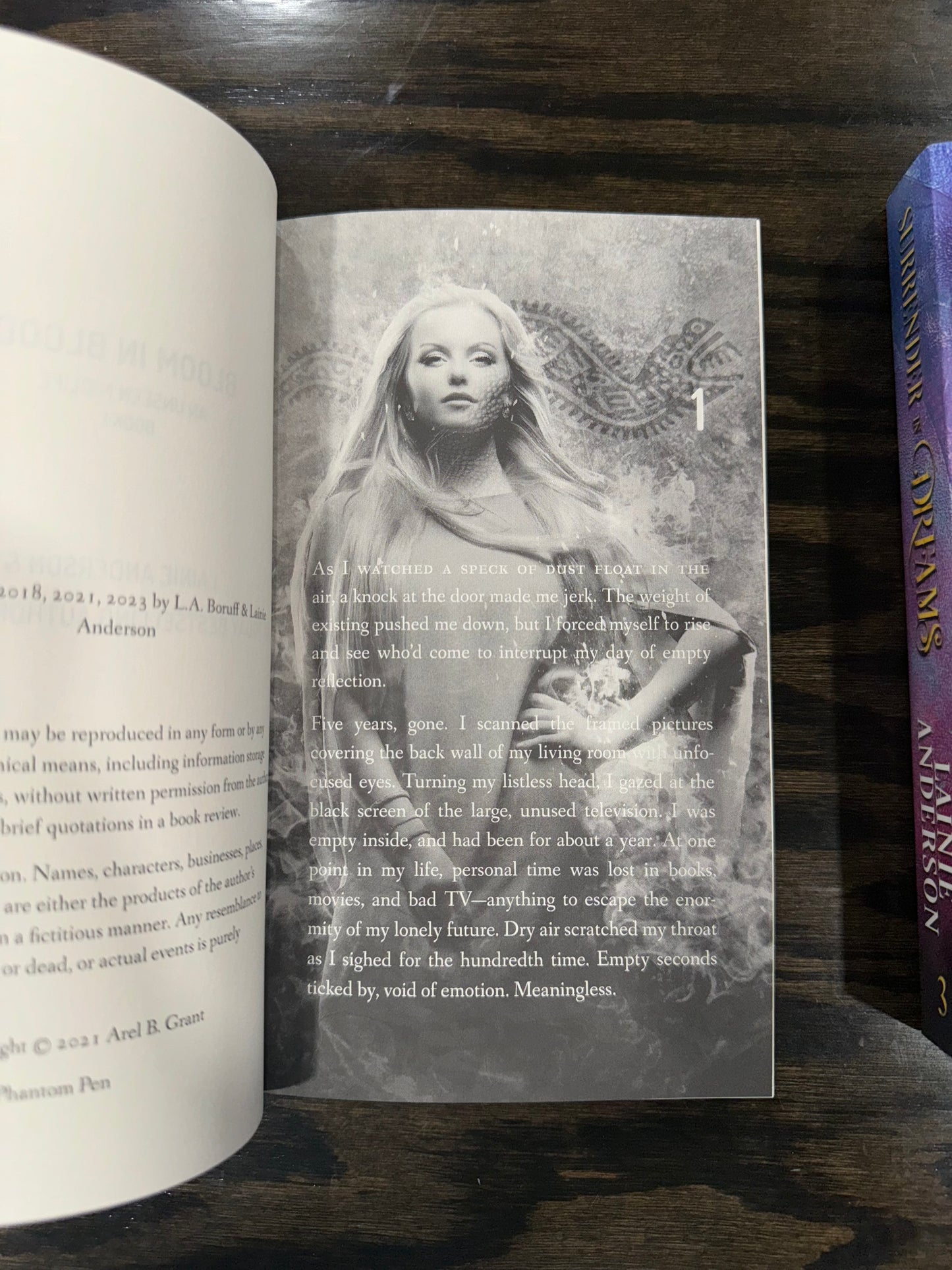 Bloom in Blood An Unseen Midlife Book 1 SIGNED by Lainie Anderson with swag