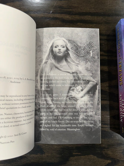 Bloom in Blood An Unseen Midlife Book 1 SIGNED by Lainie Anderson with swag