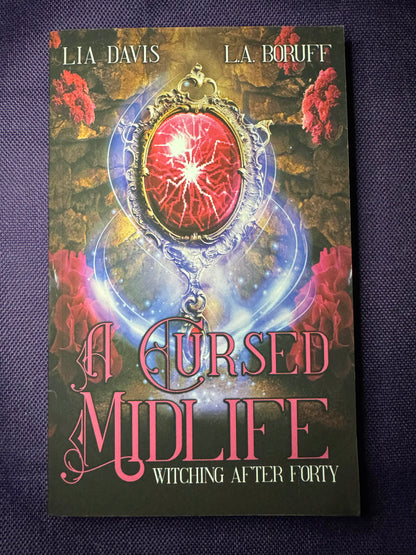 Witching After Forty Books 1-5 Signed by LA Boruff and Lia Davis with swag