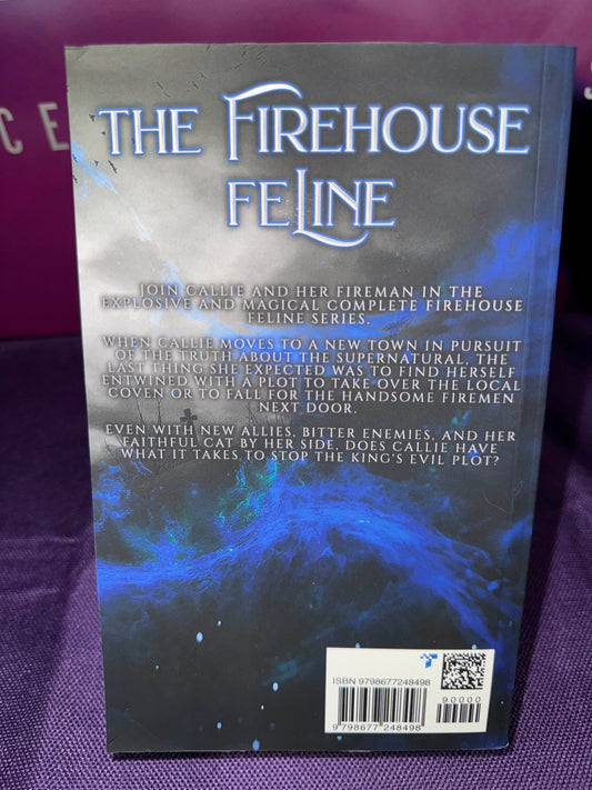 The Firehouse Feline The Complete Series Omnibus Paperback Signed by L.A. Boruff with swag pack