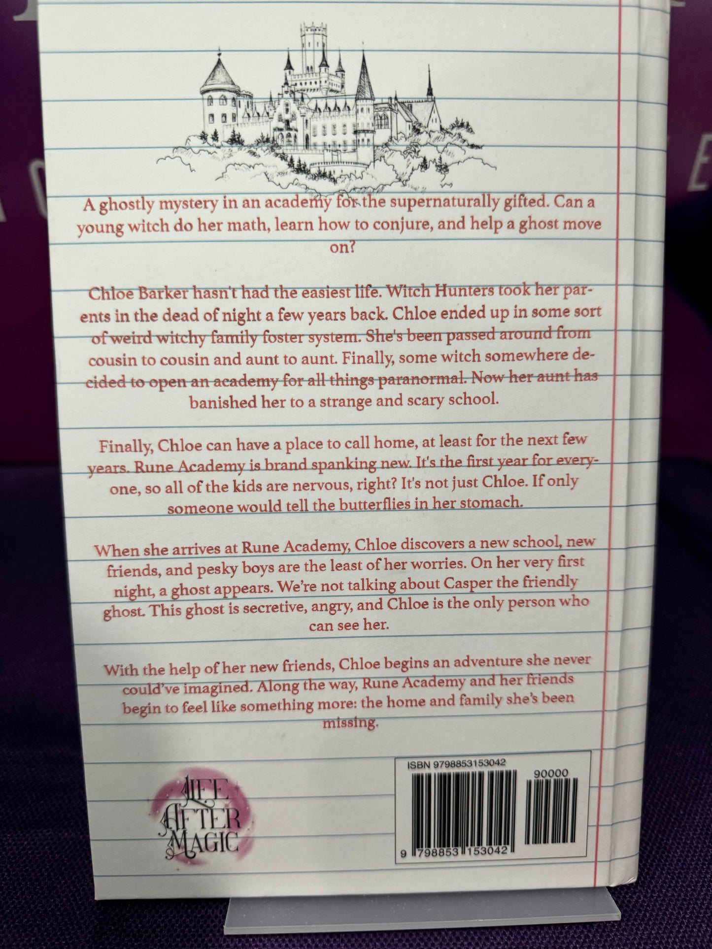 Geography and Ghost Hunts: Sorcery After School Book 1 Hardback Signed by Lainie Davis with swag pack