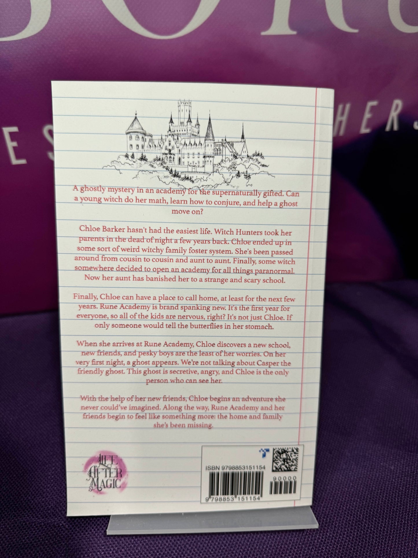 Geography and Ghost Hunts: Sorcery After School Book 1 Paperback Signed by Lainie Davis with swag