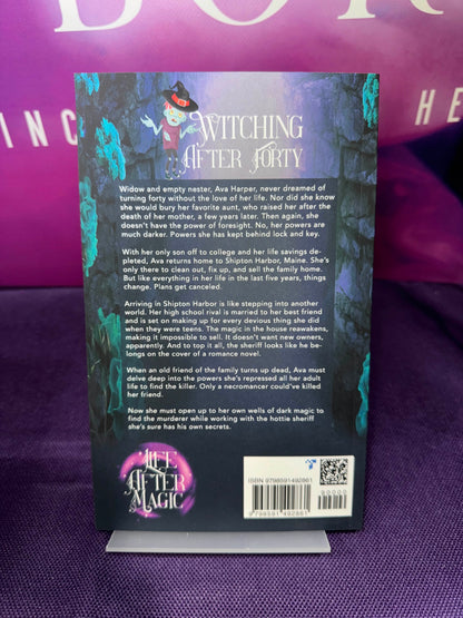 Witching After Forty Books 1-5 Signed by LA Boruff and Lia Davis with swag