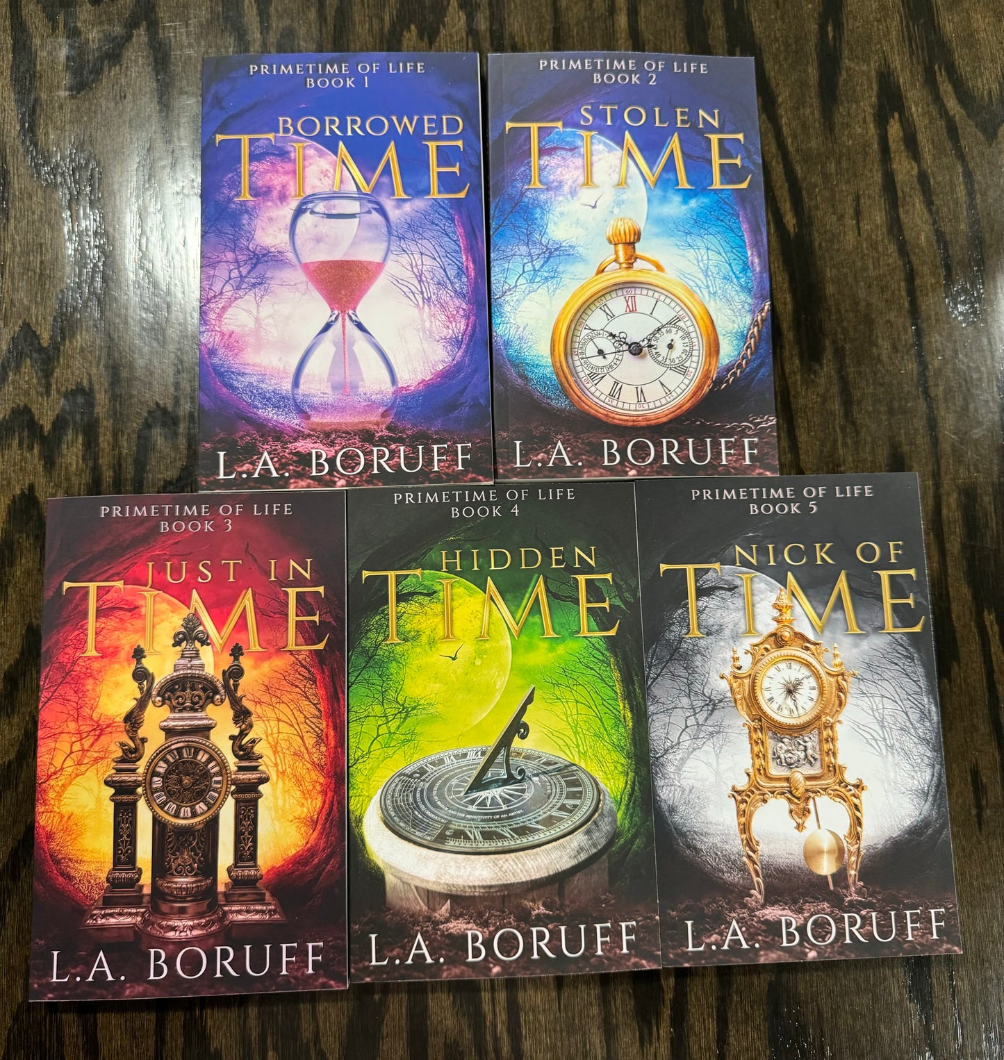 Primetime of Life bundle SIGNED by L.A. Boruff 5 paperbacks hilarious! with swag pack