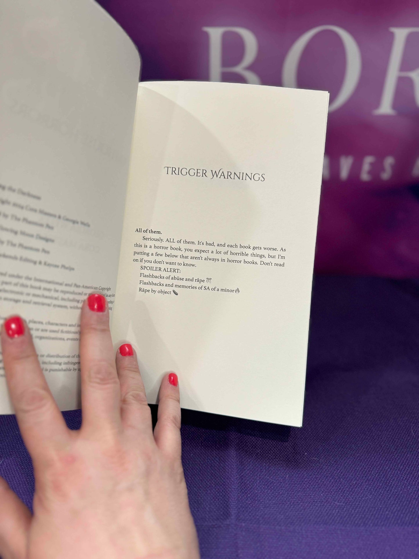 Trapped in the Shadows: A Horror Romance Signed by Cora Masters and Georgia Wells Paperback plus swag