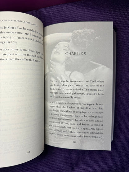 Trapped in the Shadows: A Horror Romance Signed by Cora Masters and Georgia Wells Paperback plus swag