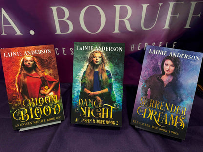 An Unseen War complete Trilogy Bundle Signed by Lainie Anderson and comes with a swag pack!