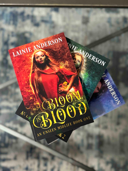 An Unseen War complete Trilogy Bundle Signed by Lainie Anderson and comes with a swag pack!