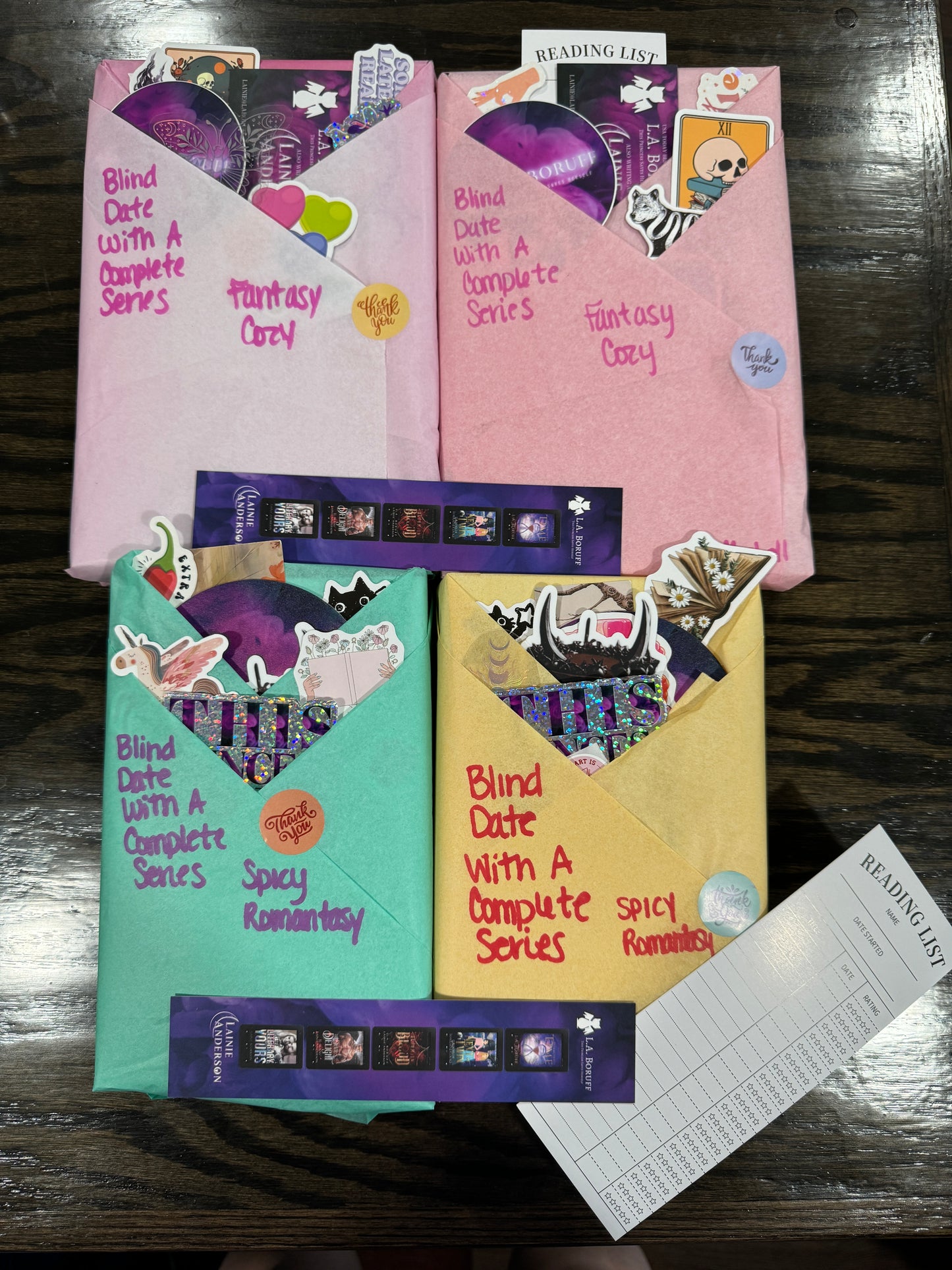 Blind Date with a Slightly Imperfect Book! With Swag, Signed by the Author Dark Romance Edition