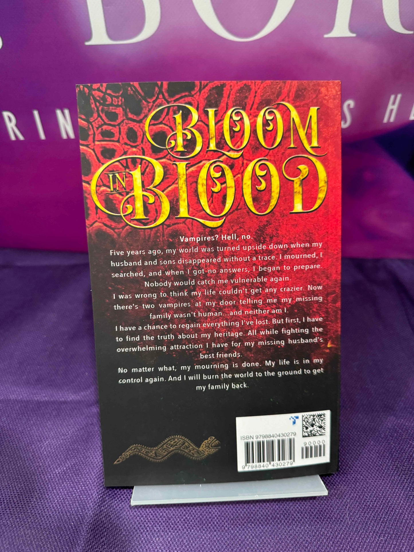 Bloom in Blood An Unseen Midlife Book 1 SIGNED by Lainie Anderson with swag