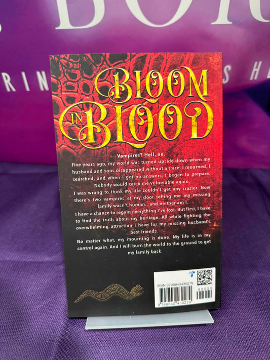 Bloom in Blood An Unseen Midlife Book 1 SIGNED by Lainie Anderson with swag