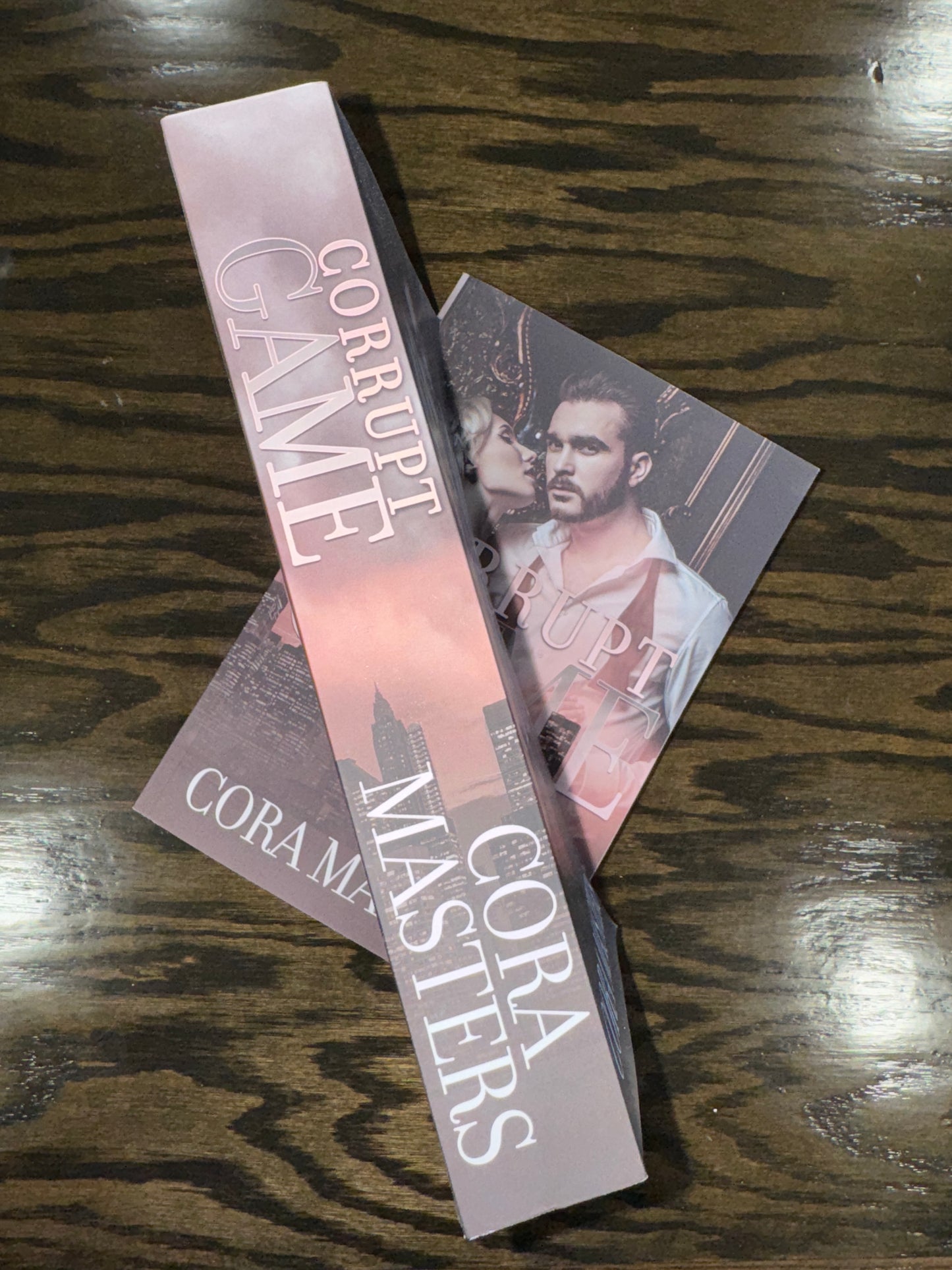 Corrupt Game signed by Cora Masters. An Enemies to Lovers Dark Romance Standalone. With Swag Pack