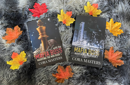 Marrying the Mob books 1 and 2 signed by Cora Masters plus swag