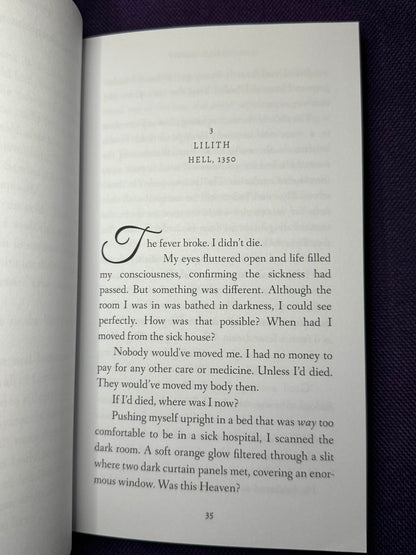 Lucifer's War The Complete Series Paperback Signed by Lainie Anderson with Lia Davis's digital signature and swag pack