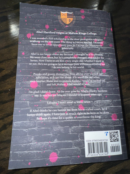 Malum Kings College Elite Duology Signed by Cora Masters With Swag