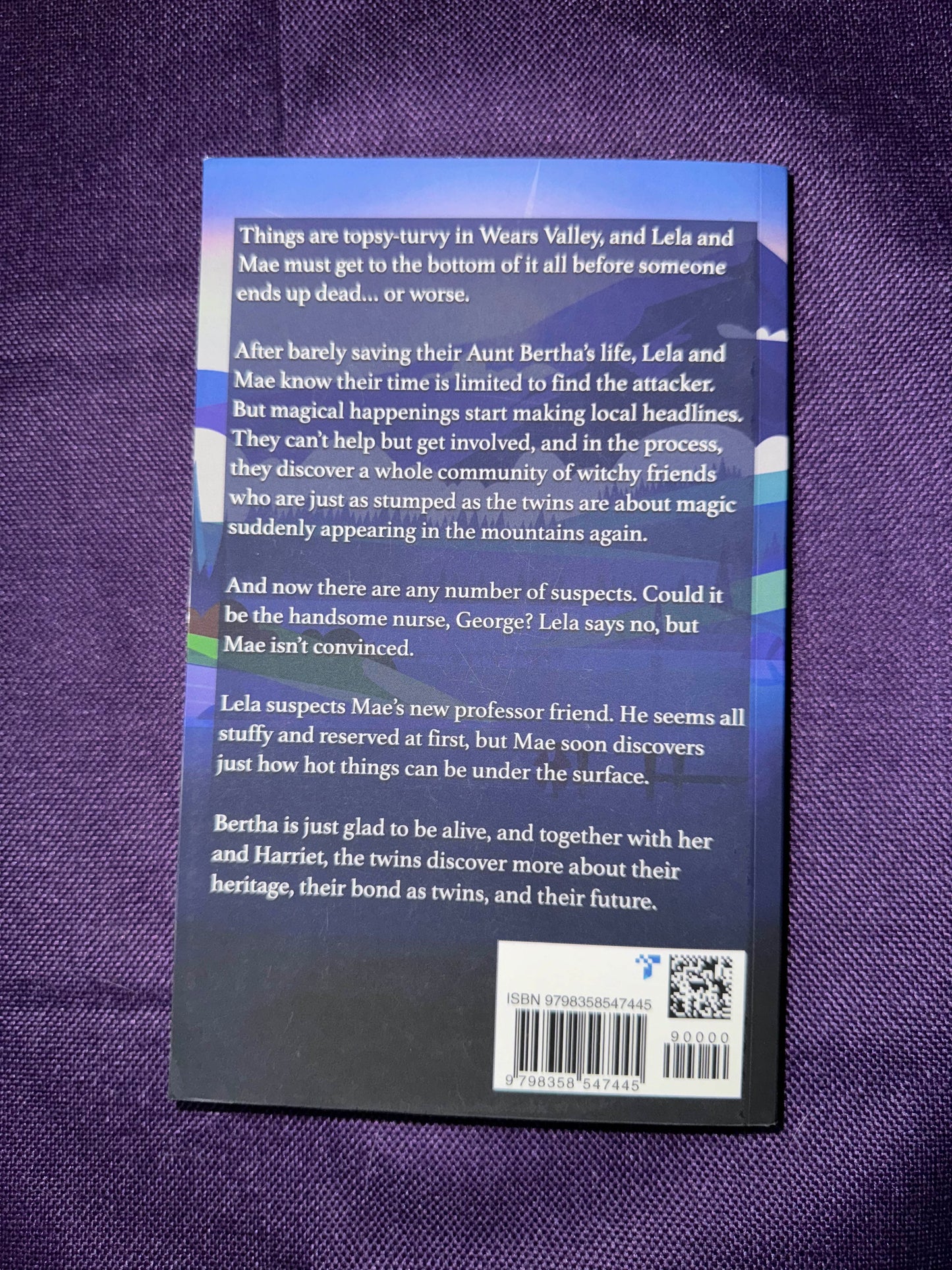 Twinnin' Ain't Easy: Wears Valley Witches Book 2 Paperback Signed by L.A. Boruff and Lorraine Cooke with swag pack