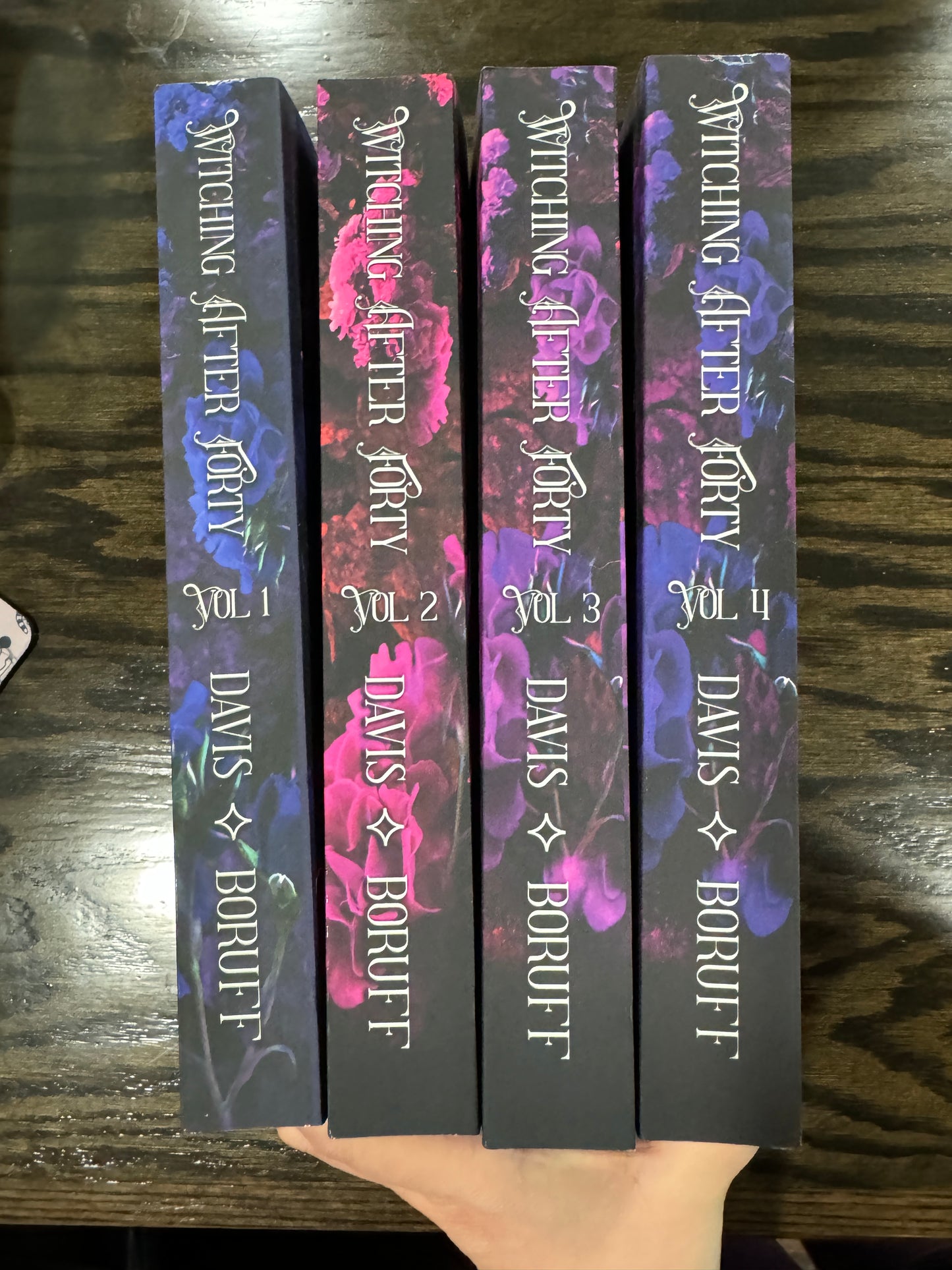 Witching After Forty Volumes 1-4 Signed by L.A. Boruff with swag!!