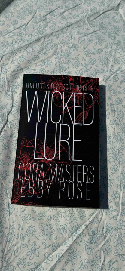 Wicked Lure: Malum Kings College Elite Book 1 by Cora Masters Signed with Swag