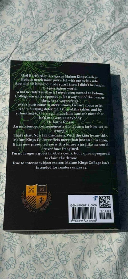 Wicked Urge Malum Kings College Elite Book 2 by Cora Masters Signed with Swag